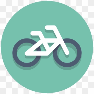 Circle Icons Bike - Bike In Circle Icon Clipart
