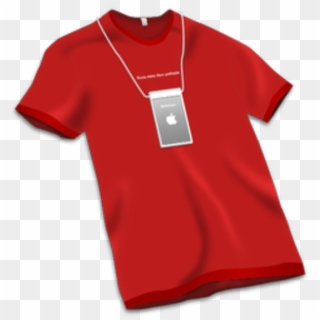 Apple Store Tshirt Red Icon Image - Apple Store T Shirt Red Clipart