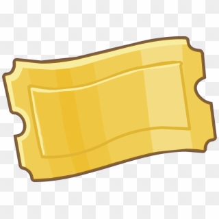 Blank Golden Ticket Group - Transparent Ticket Clipart - Png Download