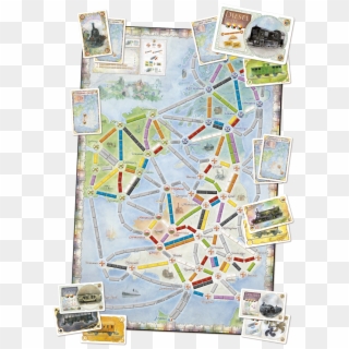 Original1500 X - Ticket To Ride Uk Map Clipart