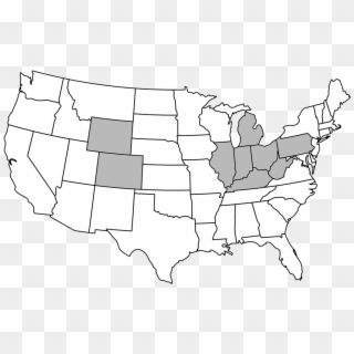 Our Locations - United States Map Small Clipart