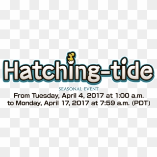 Hatching-tide 2017 Seasonal Eventfrom Tuesday, April Clipart