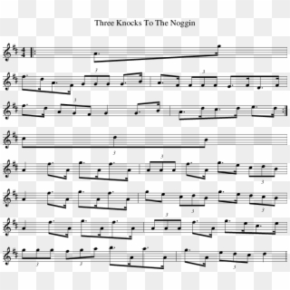 Listen To Three Knocks To The Noggin - Tarantella Traditional Score Clipart