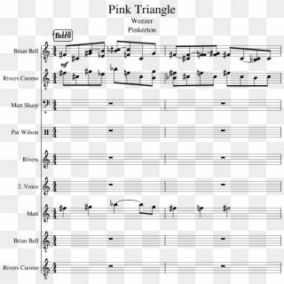 Pink Triangle Slide, Image - Pink Triangle Weezer Sheet Music Clipart