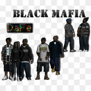 New Character Black Mafia For Gta San Andreas - Gta Sa Black Mafia Skin Clipart