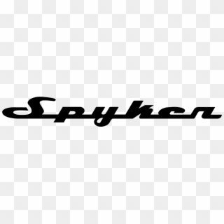 Spyker Text Logo Hd Png - Vehicle Clipart