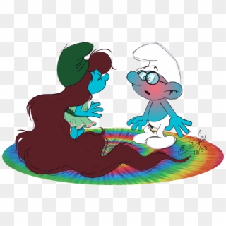 Otherwise, The Moment When Brainy Sees Her As A Smurfette - Cartoon Clipart