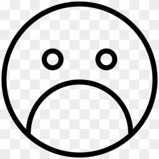 Sad Face Svg Png Icon Free Download - Circle Clipart