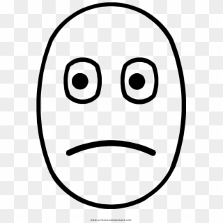 Sad Face Coloring Page - Smiley Clipart