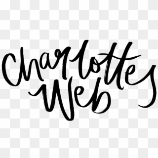 Charlotte's Web Png - Calligraphy Clipart