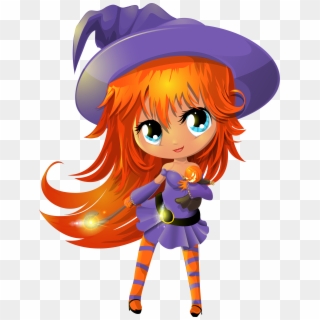 View Full Size - Cute Cartoon Witches Png Clipart
