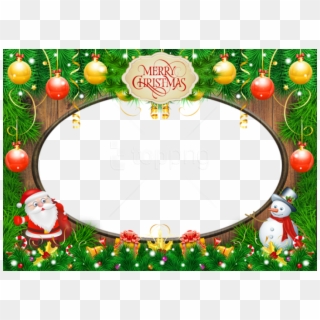 Free Png Christmas Frame Png Images Transparent - Merry Christmas Frame Transparent Clipart