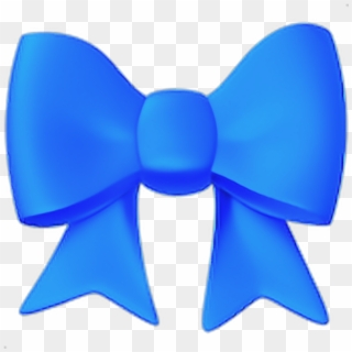 #freetoedit #coloured #blue #bow #emoji #blueemoji - Black Bow Emoji Clipart