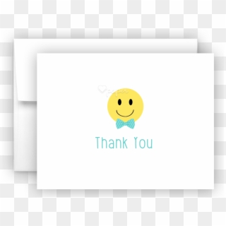 Bow Tie Emoji Thank You Cards Note Card Stationery - Smiley Clipart