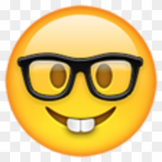 A Nerd Face For When You Do Or Say Something Brilliant - Emoji Geek Clipart