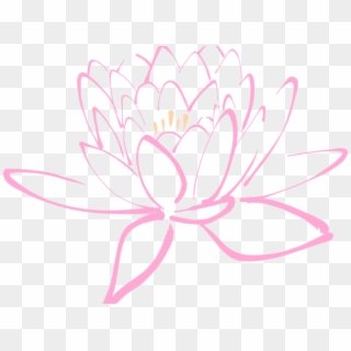 Peach Flower Clipart Lotus - Purple Lotus Flower Clipart - Png Download