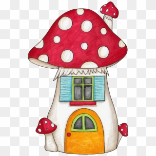 Free Png Download Cartoon Mushroom House Drawing Png - Mushroom House Clipart Transparent Png