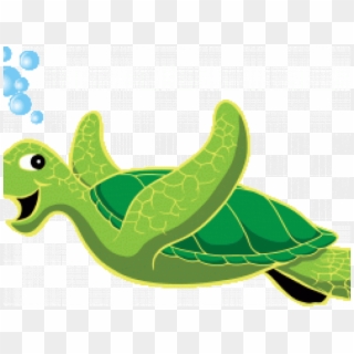 Sea Turtle Clipart Cartoonsea - Green Sea Turtle Cartoon - Png Download