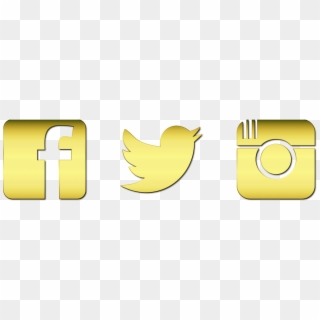 Clip Art Free Instagram Twitter Facebook Icons - Instagram Logo Gold Png Transparent Png