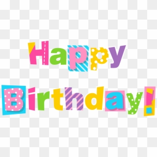 Birthday Cake Wish Clip Art Colorful Happy Birthday - Colorful Happy Birthday Png Transparent Png