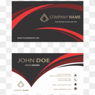 One Side Business Cards Design Clipart