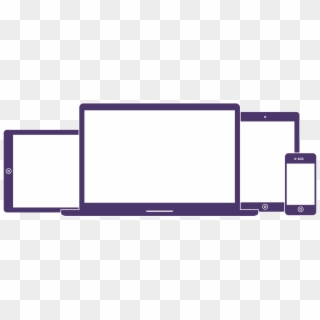 Responsive Across Devices - 3 Device Image Png Clipart