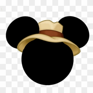 Safari Mickey Mouse Head - Cara De Mickey Safari Clipart