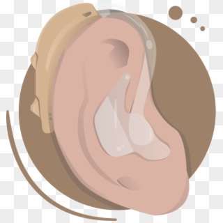 Hearing Aids Today Tend To Be Designed Much More Discreetly - Illustration Clipart