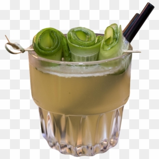 Cocktail, Gin, Lime, Cucumber, Apple, Rock Garden - Sour Clipart