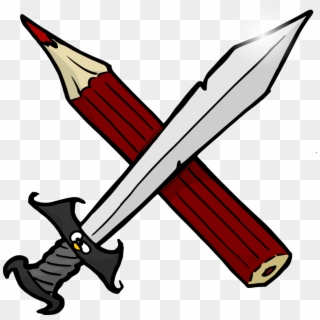 Medium Image - Sword And Pencil Clipart