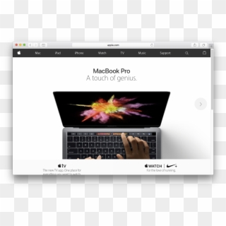 I Captured The Screen Of This Home Page And Produced - Macbook Pro Touch Bar Fingerprint Clipart
