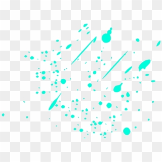 Neon Clipart Paint Drip - Blue Paint Splatter Png Transparent Png