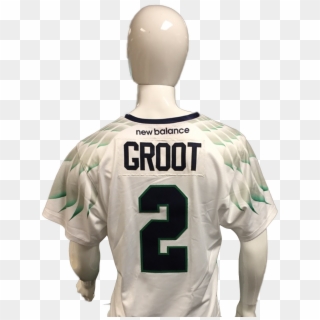 Dan Groot Game-worn White Jersey - Sports Jersey Clipart
