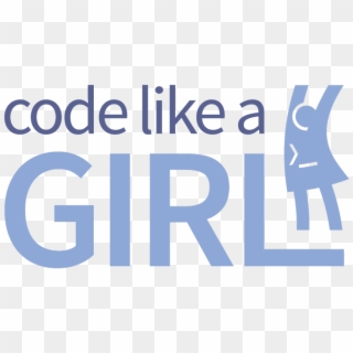 Code Like A Girl On Twitter - Graphic Design Clipart