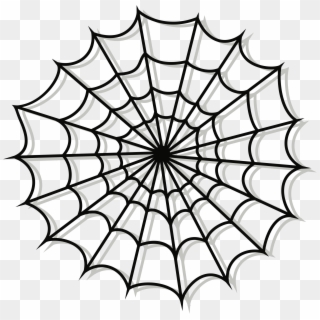 Big Image - Black Spiderweb Clipart