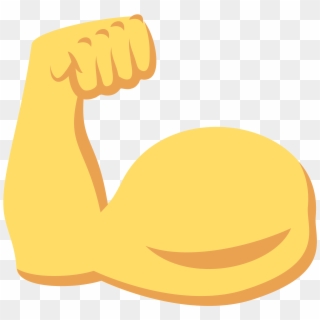 Hand Emoji Clipart File - Muscle Emoji - Png Download
