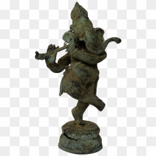 Dancing Ganesha Relic - Bronze Sculpture Clipart