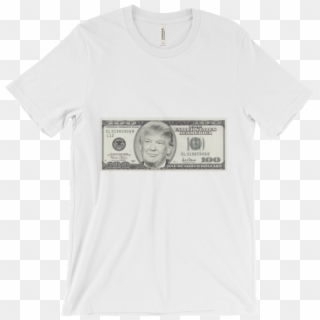 President Donald Trump 100 Dollar Bill Unisex Short - 100 Us Dollar Clipart