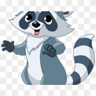 Raccoon Clipart Raccoon Tail - Funny Raccoon Cartoon - Png Download