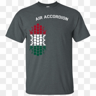 Air Accordion T-shirt With Mexican Flag Colors - Shirt Clipart