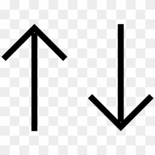Up And Down Straight Arrows Comments - Arrow Vertical Clipart
