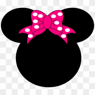 Minnie Mouse Head Vector - Topo De Bolo Da Minnie Clipart