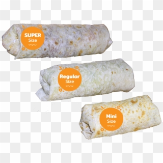 All Of Our Burritos Comes Packed With Meat And You - Sandwich Wrap Clipart