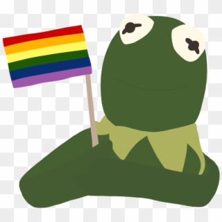 Frog Gay Flag Tumblr Png Gay Pepe Frog Feels - Pride Kermit Clipart
