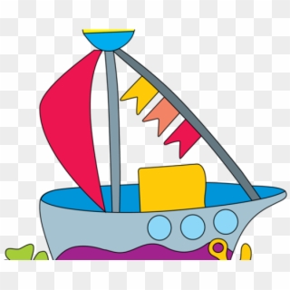 Sailing Boat Clipart Child - Clip Art Toy Boat Transparent Background - Png Download