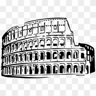 Ancient Rome Clipart - Roman Colosseum Clip Art - Png Download