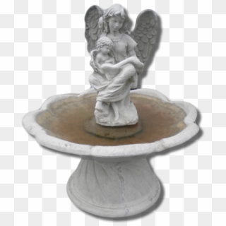 Forgetmenot Fountains With Angels Statues Ⓒ - Figurine Clipart