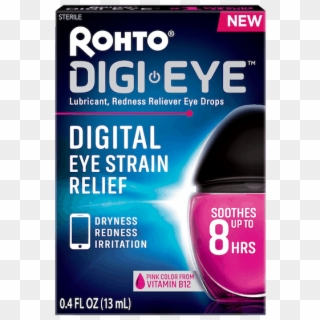 Rohto® Digi-eye™ Eye Drops Offer - Carmine Clipart