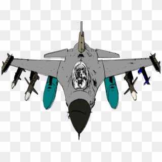 Jet Fighter Clipart F16 - Fighter Planes Clipart - Png Download