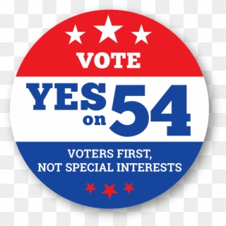 Transparent California - Yes On Prop 54 Clipart